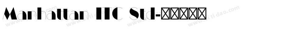 Manhattan ITC Std字体转换